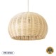Boho Κρεμαστό Φωτιστικό RAITO Μονόφωτο 1 x E27 AC220-240V IP20 - Φ40 x Υ25cm - Μπεζ Ξύλινο Μπαμπού Πλέγμα Καμπάνα GloboStar® RAITO 01824 Boho Κρεμαστό Φωτιστικό Καμπάνα Μονόφωτο 1 x E27 IP20 Μπεζ Ξύλο - Μ40 x Π40 x Υ25cm