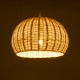 Boho Κρεμαστό Φωτιστικό RAITO Μονόφωτο 1 x E27 AC220-240V IP20 - Φ40 x Υ25cm - Μπεζ Ξύλινο Μπαμπού Πλέγμα Καμπάνα GloboStar® RAITO 01824 Boho Κρεμαστό Φωτιστικό Καμπάνα Μονόφωτο 1 x E27 IP20 Μπεζ Ξύλο - Μ40 x Π40 x Υ25cm