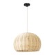 Boho Κρεμαστό Φωτιστικό RAITO Μονόφωτο 1 x E27 AC220-240V IP20 - Φ40 x Υ25cm - Μπεζ Ξύλινο Μπαμπού Πλέγμα Καμπάνα GloboStar® RAITO 01824 Boho Κρεμαστό Φωτιστικό Καμπάνα Μονόφωτο 1 x E27 IP20 Μπεζ Ξύλο - Μ40 x Π40 x Υ25cm