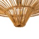 Φωτιστικό οροφής boho PALERMO 1xE27 AC/DC 12-265V ξύλινο μπαμπού πλέγμα IP20 Φ60xΥ36cm μπεζ καφέ GloboStar® PALERMO 02308 Boho Φωτιστικό Οροφής Πλέγμα Μονόφωτο 1 x E27 IP20 Καφέ Ξύλο - Μ60 x Π60 x Υ36cm