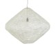 GloboStar® KENTUCKY 01868 Vintage Κρεμαστό Φωτιστικό Πλέγμα Μονόφωτο 1 x E27 IP20 Μπεζ Μέταλλο - Μ90 x Π90 x Υ70cm