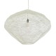 GloboStar® KENTUCKY 01868 Vintage Κρεμαστό Φωτιστικό Πλέγμα Μονόφωτο 1 x E27 IP20 Μπεζ Μέταλλο - Μ90 x Π90 x Υ70cm