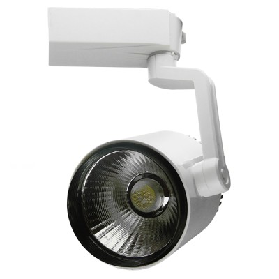 Φωτιστικό Σποτ Ράγας Διφασικό Bridgelux COB LED 30W 230V 3600lm 24° Ψυχρό φως 6000k