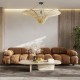 GloboStar® PALERMO 02153 Boho Φωτιστικό Οροφής Πλέγμα Μονόφωτο 1 x E27 IP20 Μπεζ Ξύλο - Μ100 x Π100 x Υ55cm