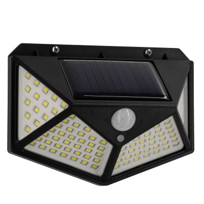 Αυτόνομο ηλιακό φωτιστικό LED SMD 10W 1000lm ψυχρό φως 6000K IP65 με ενσωματωμένη μπαταρία 1200mAh & αισθητήρα ημέρας-νύχτας-κίνησης