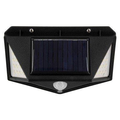 Αυτόνομο ηλιακό φωτιστικό LED SMD 10W 1000lm ψυχρό φως 6000K IP65 με ενσωματωμένη μπαταρία 1200mAh & αισθητήρα ημέρας-νύχτας-κίνησης