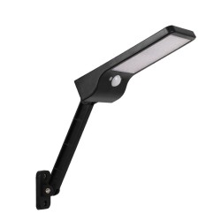 Αυτόνομο ηλιακό φωτιστικό LED 3W 550lm ψυχρό λευκό 6000K με μπαταρία 2200mAh & φωτοβολταϊκό πάνελ με ρυθμιζόμενη βάση & αισθητήρα ημέρας-νύχτας-κίνησης με τηλεχειριστήριο IP56