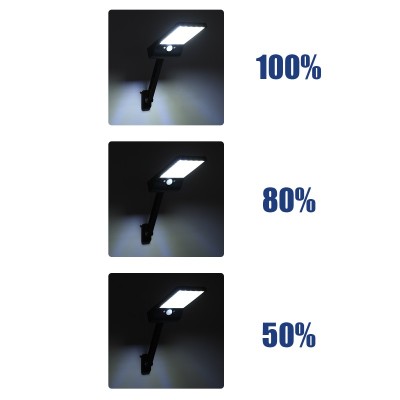Αυτόνομο ηλιακό φωτιστικό LED 3W 550lm ψυχρό λευκό 6000K με μπαταρία 2200mAh & φωτοβολταϊκό πάνελ με ρυθμιζόμενη βάση & αισθητήρα ημέρας-νύχτας-κίνησης με τηλεχειριστήριο IP56