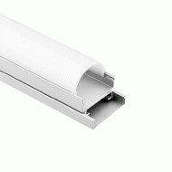 Προφίλ αλουμινίου 2m 19.5x20.2mm ανοδιωμένο για ταινίες LED με γαλακτούχο κάλυμμα