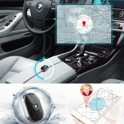Mini GPS εντοπισμού θέσης Q60-BK 400mAh αδιάβροχο μαύρο για απομακρυσμένη παρακολούθηση