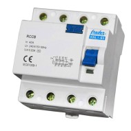 Ρελέ αντιλεκτροπληξίας (διαρροής) 4x40A 30mA 4modul τριφασικό (ΙΙΙ) ηλεκτρομαγνητικό