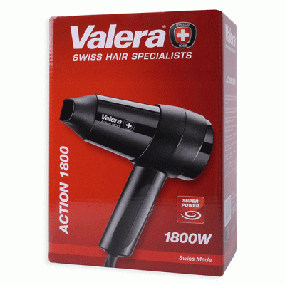 Σεσουάρ μαλλιών VALERA ACTION 1800W με αποσπώμενο στόμιο και καλώδιο 1.5m