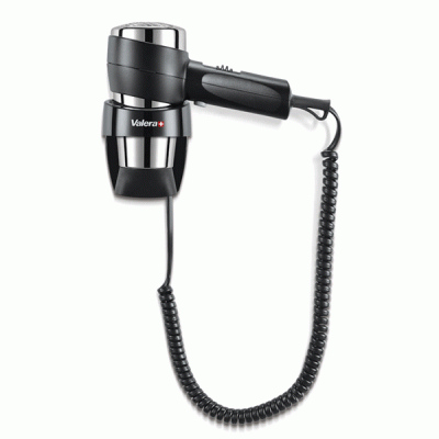 Σεσουάρ μαλλιών VALERA ACTION SUPER PLUS BLACK 1200W τύπου με επιτοίχια βάση στήριξης