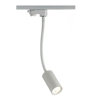 Σποτ led ράγας 2 καλωδίων λευκό 10W 230V 3000k θερμό λευκό φως 850lm δέσμης 24°
