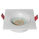 Φωτιστικό σποτ χωνευτό τετράγωνο 92x92x28mm κοίλο βαθύ σταθερό λευκό για λάμπες MR16 & GU10 Φωτιστικό σποτ χωνευτό τετράγωνο 92x92x28mm κοίλο βαθύ σταθερό λευκό για λάμπες MR16 & GU10