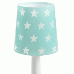 Παιδικό φωτιστικό κομοδίνου Stars Green δέχεται λαμπτήρες με ντουί Ε14