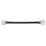 Συνδετήρας διπλός 4 καλωδίων για ταινία LED 10mm RGB εναλλαγής χρωμάτων