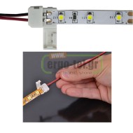 Μούφα για ταινίες led μονόχρωμες 10mm 7,2W/m χωρίς καλώδιο