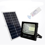 Προβολέας με φωτοβολταϊκό πάνελ SOLAR SMD LED 25W 6000k ψυχρό φως  στεγανός IP66 δέσμης 120°