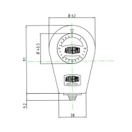 Θερμοστάτης επαφής - υδροστάτης 0-90°C ARTHERMO χωρίς αισθητήριο - πουράκι