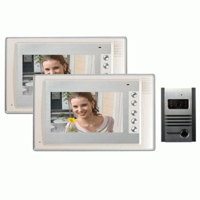 Σετ θυροτηλεόρασης VDP-312 με οθόνη 7ʼʼ TFT LCD 2 μόνιτορ & 1 κάμερα