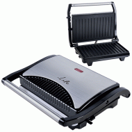 Τοστιέρα με grill πλάκες LIFE STG-100 INOX 700W με αντικολλητική επίστρωση για εύκολο καθάρισμα