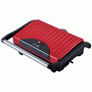 Τοστιέρα με grill πλάκες LIFE STG-101 RED 700W με πρακτική και θερμομονωμένη λαβή για ασφαλή χρήση