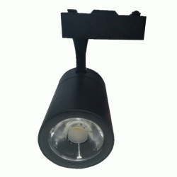 LED σποτ ράγας μαύρο 20W ΑΤΜ-ΤL5020 θερμό λευκό φώς 3000k 230V 1700lm δέσμης 24°