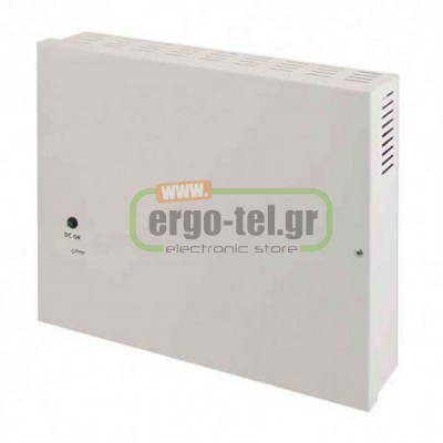 Επίτοιχο τροφοδοτικό 12-15VDC 8Α PULSAR PSDC08128T CCTV εσωτερικού χώρου σε μεταλλικό κουτί με LED Επίτοιχο τροφοδοτικό 12-15VDC 8Α PULSAR PSDC08128T CCTV εσωτερικού χώρου σε μεταλλικό κουτί με LED