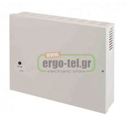 Επίτοιχο τροφοδοτικό 12-15VDC 16Α PULSAR PSDC161216T CCTV εσωτερικού χώρου σε μεταλλικό κουτί με LED