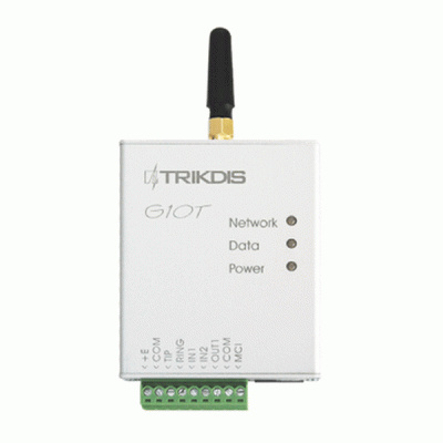 Μεταδότης σημάτων συναγερμού TRIKDIS GSM/GPRS G10T για την μετάδοση μηνυμάτων συναγερμού μέσω GSM Μεταδότης σημάτων συναγερμού TRIKDIS GSM/GPRS G10T για την μετάδοση μηνυμάτων συναγερμού μέσω GSM