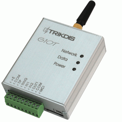 Μεταδότης σημάτων συναγερμού TRIKDIS GSM/GPRS G10T για την μετάδοση μηνυμάτων συναγερμού μέσω GSM Μεταδότης σημάτων συναγερμού TRIKDIS GSM/GPRS G10T για την μετάδοση μηνυμάτων συναγερμού μέσω GSM