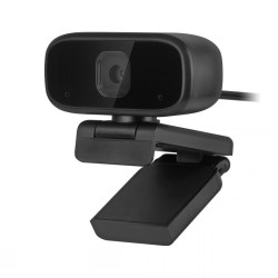 Webcam με ανάλυση εικόνας HD 720p REBEL Comp & ενσωματωμένο στερεοφωνικό μικρόφωνο μαύρο χρώμα 