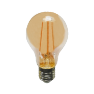 Λάμπα LED  Filament 8W E27 θερμό λευκό φως 2700K A60 940lm με δυνατότητα ρύθμισης έντασης φωτός & μελί κάλυμμα