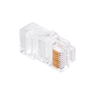 Φις RJ45 8p8c CAT5E Pass Through ανοιχτού τύπου 