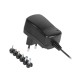 Ρυθμιζόμενο Universal Τροφοδοτικό 3-12V 1000mA 12W με σετ βυσμάτων DM PRO Power