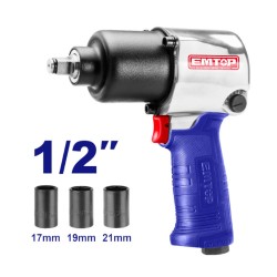 Αερόκλειδο πιέσεως 1/2″ 3 υποδοχών με ρυθμιστή κατεύθυνσης & αέρα Emtop