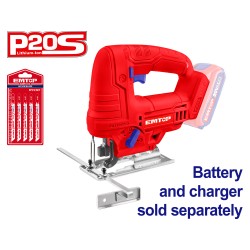 Σέγα μπαταρίας με τάση 20V Emtop Brushless με 5 λεπίδες elgs206501για διάφορες εφαρμογές κοπής Σέγα μπαταρίας με τάση 20V Emtop Brushless με 5 λεπίδες elgs206501για διάφορες εφαρμογές κοπής