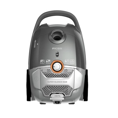 Ηλεκτρική σκούπα Robin RB-1801 GREY 700W γκρι με χωρητικότητα σακούλας 3lt
