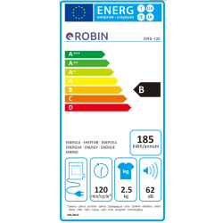 Στεγνωτήριο Robin DRS-120 χωρητικότητας 2,5Kg Π50xΒ40xΥ60cm