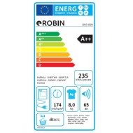 Στεγνωτήριο Robin DRS-829 χωρητικότητας 8Kg Π59,6xΒ60,9xΥ85,5cm