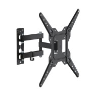 Βάση TV 23"-55" έως 30kg ρυθμιζόμενη με διπλό βραχίονα επίτοιχη DM PRO σε μαύρο χρώμα 