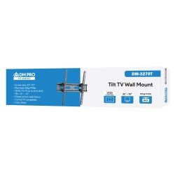Βάση TV για οθόνη 32"-70" έως 45kg ρυθμιζόμενη επίτοιχη DM PRO σε μαύρο χρώμα 