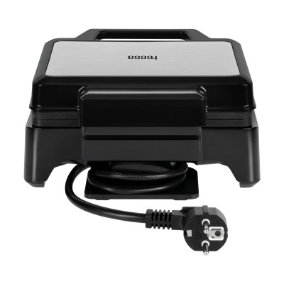 Βαφλιέρα 2 θέσεων 1600W inox με ρύθμιση ισχύς Teesa από ανοξείδωτο χάλυβα με 2 ορθογώνιες πλάκες 