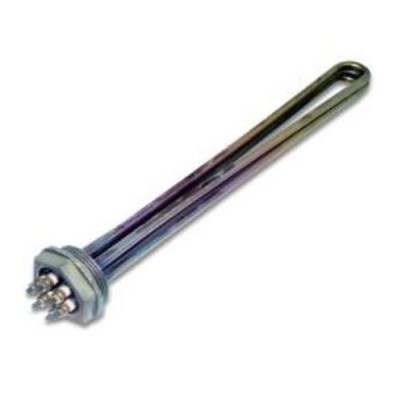 Αντίσταση τύπου ρακόρ (βιδωτή) AISI 1½ inox χωρίς φλάντζα 3X3000W 230V με σωληνάκι θερμοστάτη