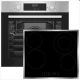 Φούρνος Multifunction AirFry Robin BN-61AF INOX 76lt μαζί με inox εστία 5 ζωνών Π59,7xΒ54,3xΥ59cm