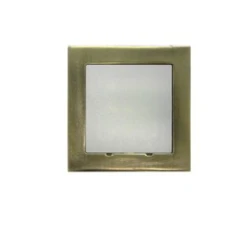LED ΦΩΤΙΣΤΙΚΟ ΑΛΟΥΜΙΝΙΟΥ ΕΠΙΤΟΙΧΟ TETΡΑΓΩΝΟ 0.6W ΜΠΛΕ ΑΝΤΙΚΕ