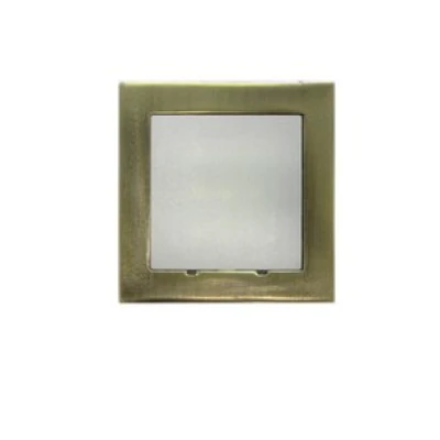LED ΦΩΤΙΣΤΙΚΟ ΑΛΟΥΜΙΝΙΟΥ ΕΠΙΤΟΙΧΟ TETΡΑΓΩΝΟ 0.6W ΜΠΛΕ ΑΝΤΙΚΕ