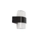 Μοντέρνα επιτοίχια απλίκα LED kelvo® EMPIRE 12W 1200lm IP65 θερμό λευκό 2700K μαύρο ματ 18.5x9x12cm