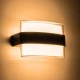 Μοντέρνα επιτοίχια απλίκα LED kelvo® EMPIRE 12W 1200lm IP65 θερμό λευκό 2700K μαύρο ματ 18.5x9x12cm